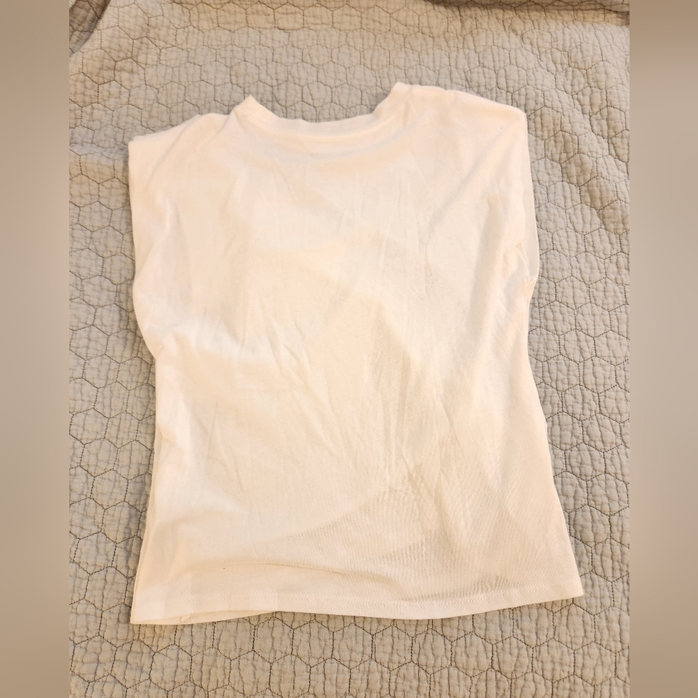 a new day White Muscle Tee - Picture 6 of 6